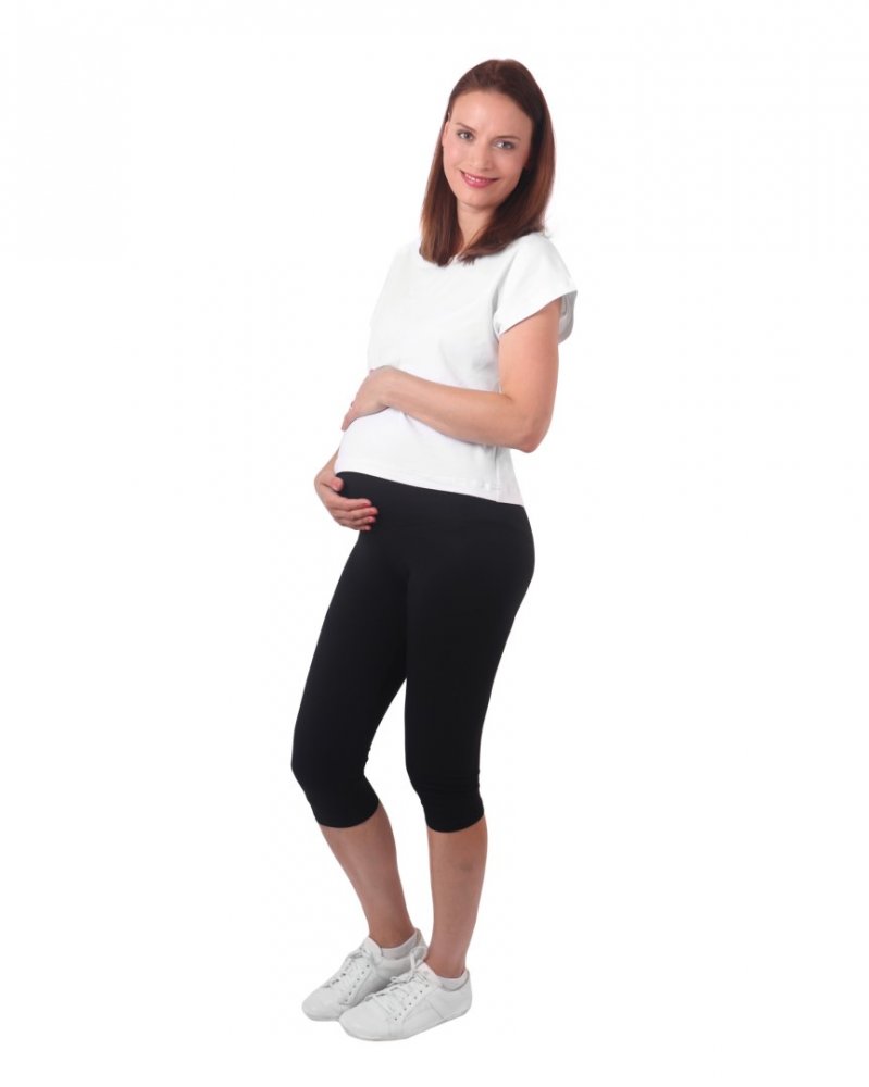 Leggings de maternité, 3/4, noir L/XL – Image 3