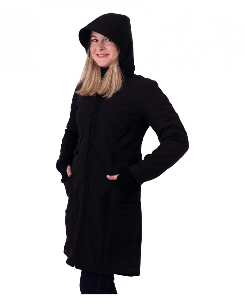 Manteau softshell pour femmes Hana, noir S – Image 3