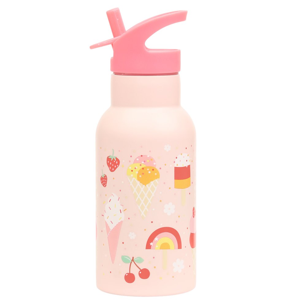 A Little Lovely Company - bidon ze stali nierdzewnej, 350 ml - lody - obrazek 3