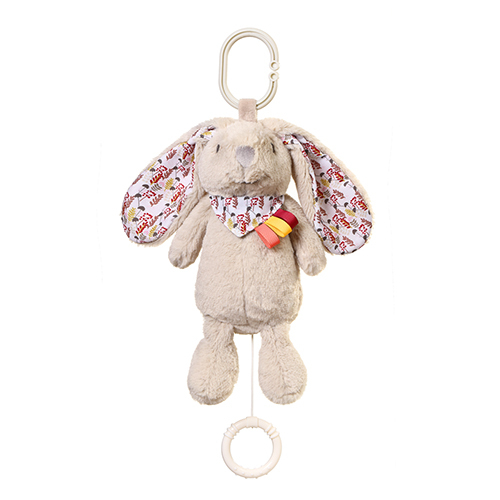 BABYONO Jouet musical avec anneau C Lapin Milly 0m+