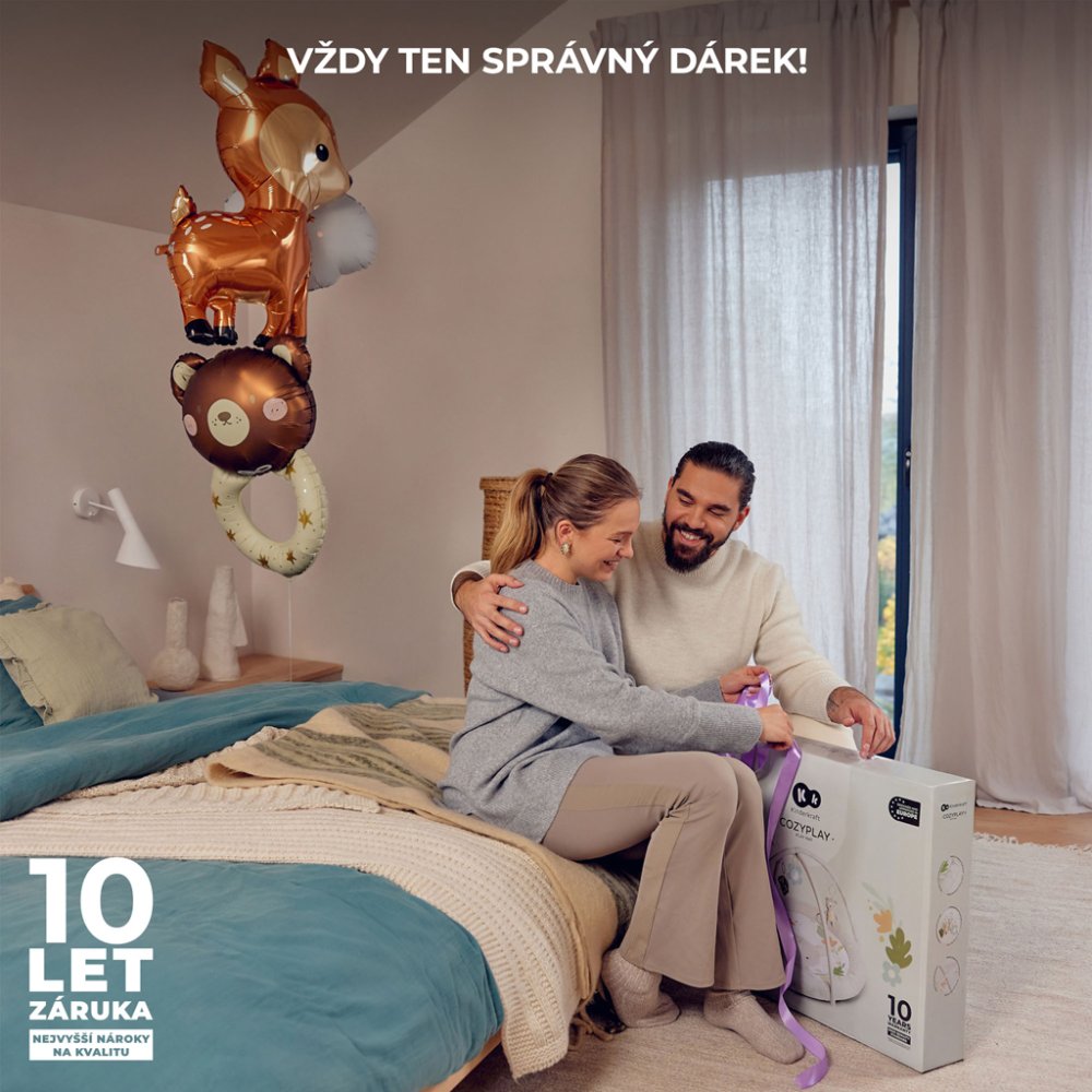 KINDERKRAFT Deka hrací s hrazdičkou Cozyplay Light Grey (obrázek 10)