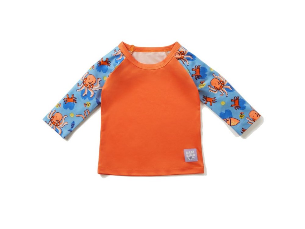 BAMBINO MIO Kinder-Badeshirt mit Ärmeln, UPF 40+, Wave, 9-12 kg -1-2 Jahre