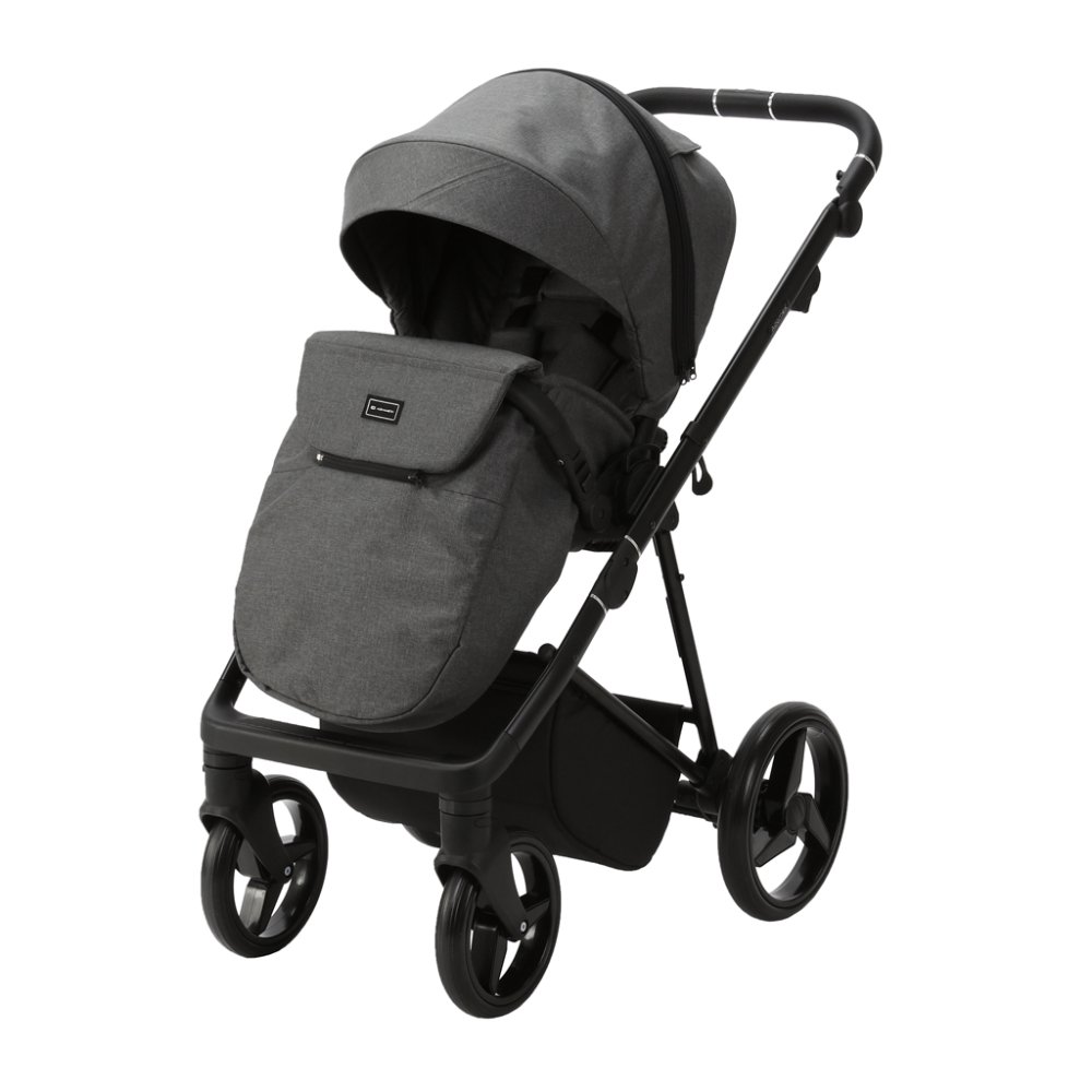 ADAMEX Poussette combinée Blanc Standard Graphite – Image 7