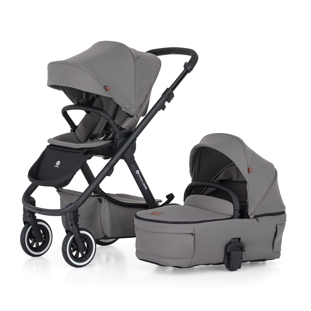 PETITE&MARS SET Poussette 4en1 ICON Dove Grey XXL AIR + CYBEX Aton B2 i-Size – Image 6