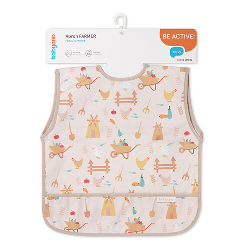 BABYONO Bavaglino Farmer 34 x 33 cm, 6m+ - immagine 7