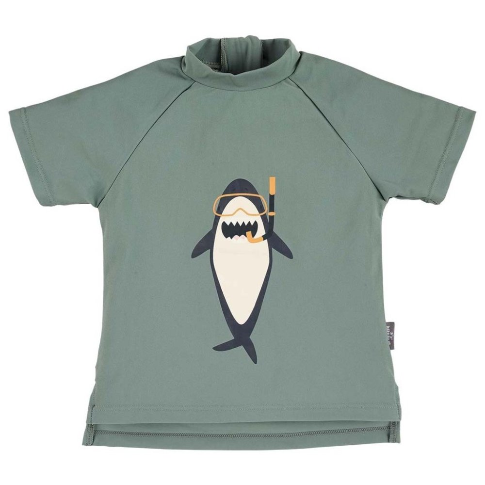 STERNTALER T-shirt de bain zippé manches courtes UV 50+ requin vert garçon taille 80 9-12m