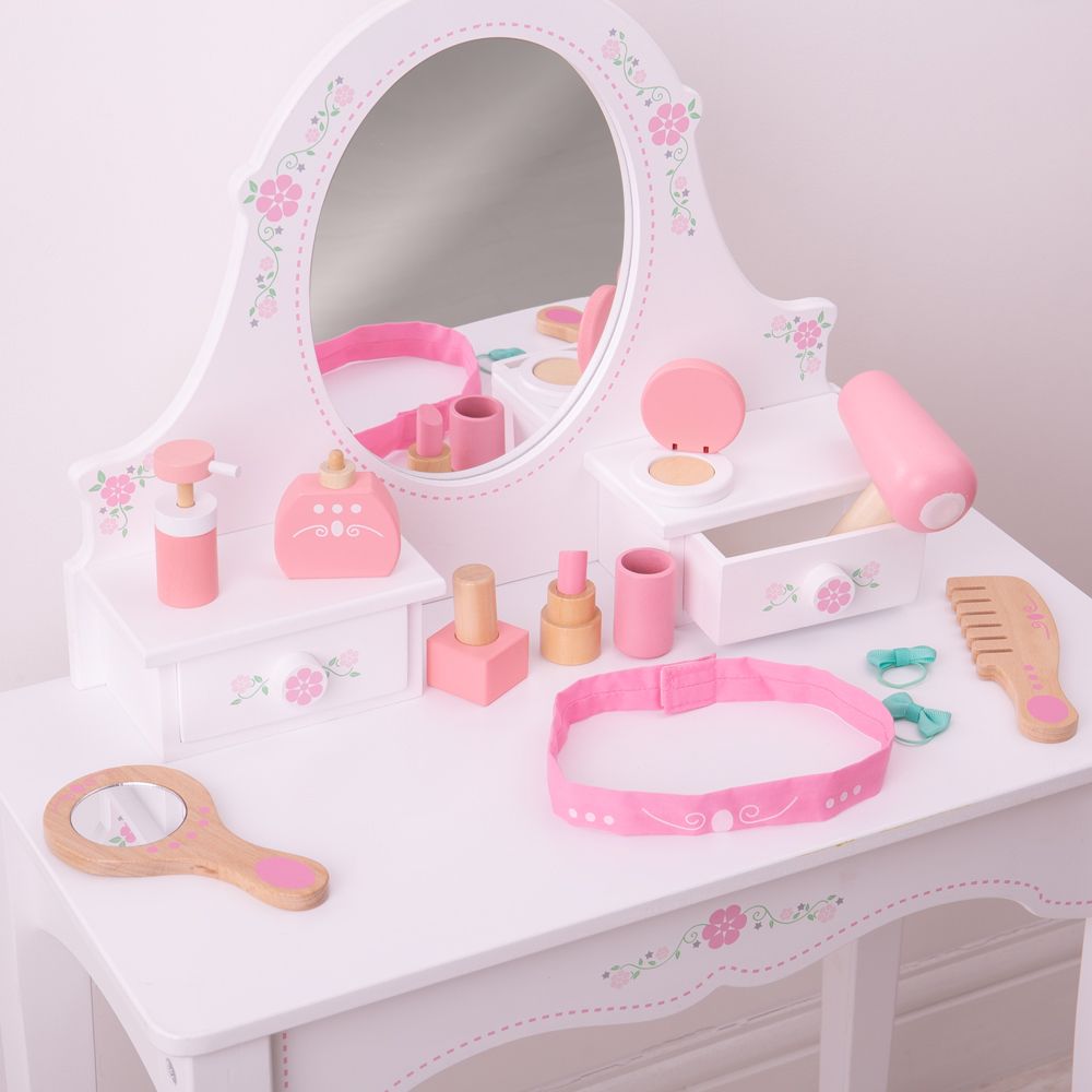 Bigjigs Toys Drewniany zestaw kosmetyczny - obrazek 5