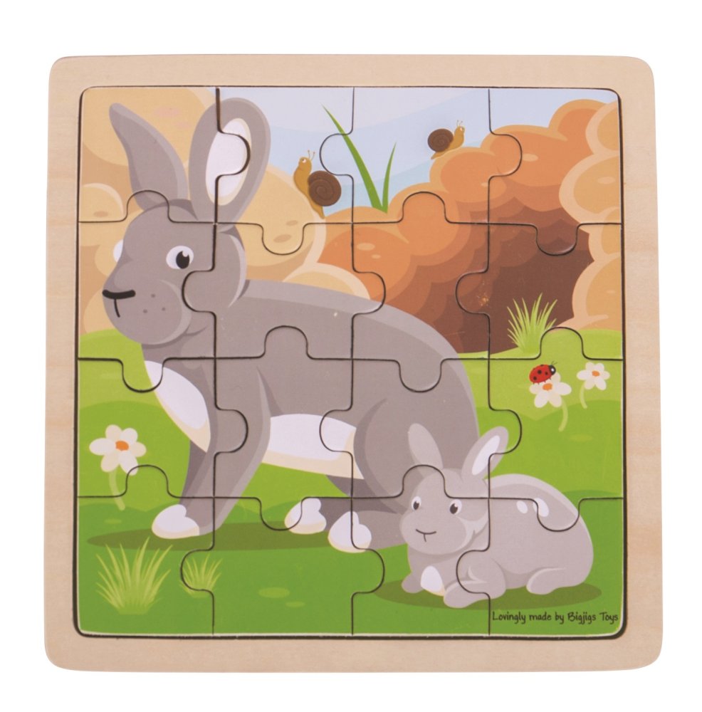 Bigjigs Toys Puzzle conejo con conejito