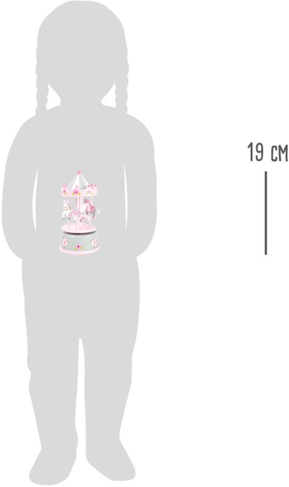 small foot Boîte à musique manège rose – Image 5