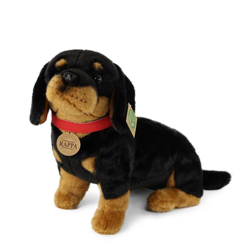 Rappa Peluche cane bassotto seduto 30 cm ECO-FRIENDLY