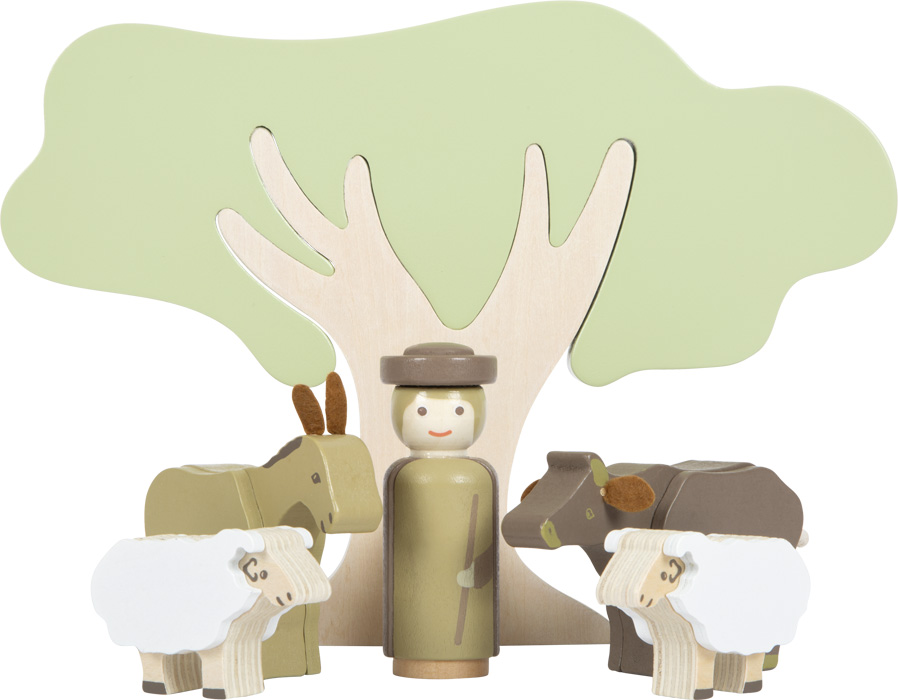 small foot Drewniana szopka bożonarodzeniowa - obrazek 7