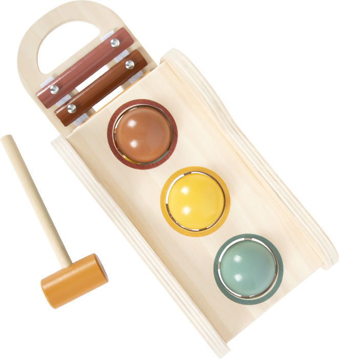 small foot Xilófono y banco de martillo 2 en 1 Safari - Imagen 6