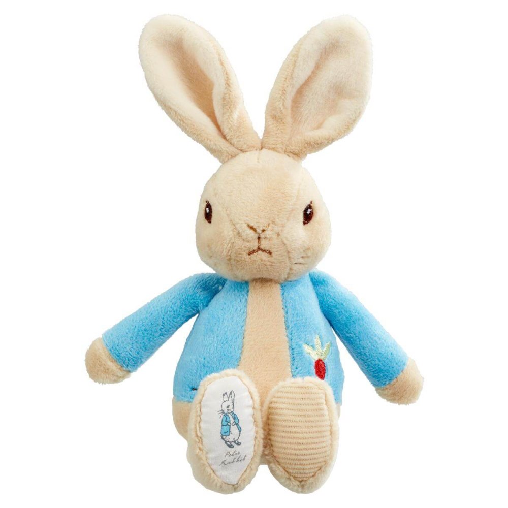 Rainbow Sonaglio di peluche coniglietto Peter & Flopsy 1 pz blu