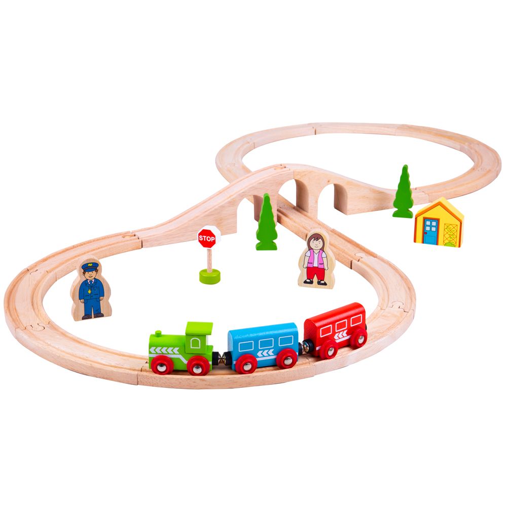 Bigjigs Rail Drewniana kolejka ósemka