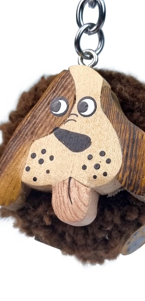 2Kids Toys Drewniany breloczek pompon Pies - obrazek 3