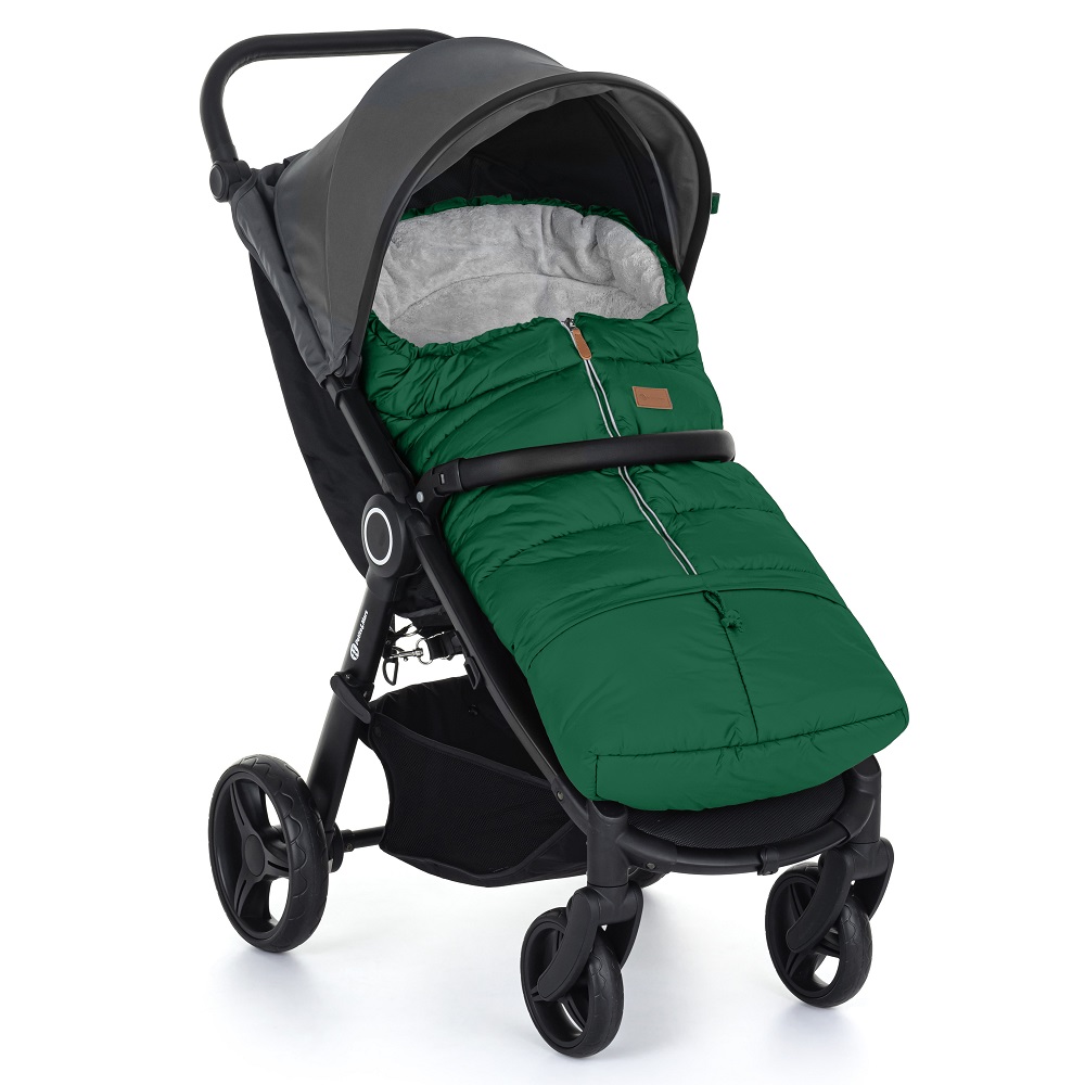 PETITE&MARS Winterfußsack Jibot 3in1 Set + Kinderwagenhandschuhe Jasie Juicy Green Horizontal – Bild 7