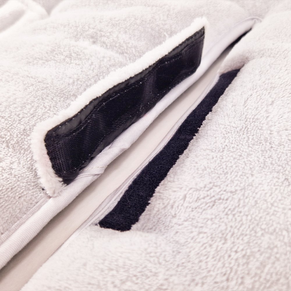 5 pontos kis steppelt Outlast® babakocsi-zsák - fekete/világosszürke - Image 5