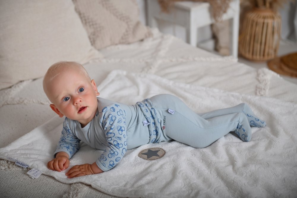 Pantalones bombachos estampados Outlast® - azul claro hielo 56 - Imagen 4