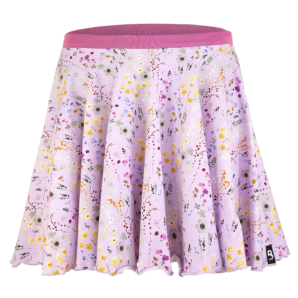 Gonna a ruota - prato viola chiaro 146