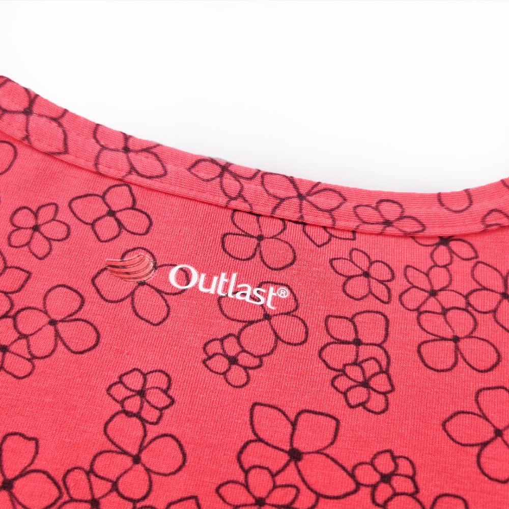 Maglietta per allattamento STAMPA MC sottile Outlast® - Fiori di fragola XXL - immagine 2