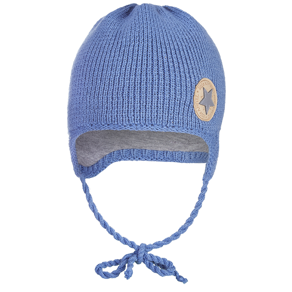 Berretto a maglia con lacci LA Outlast ® - acciaio 1 | 36-38 cm