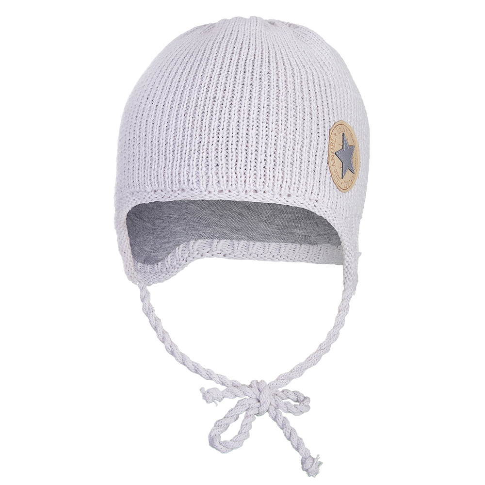 Berretto a maglia con lacci LA Outlast ® - grigio fumo chiaro 2 | 39-41 cm