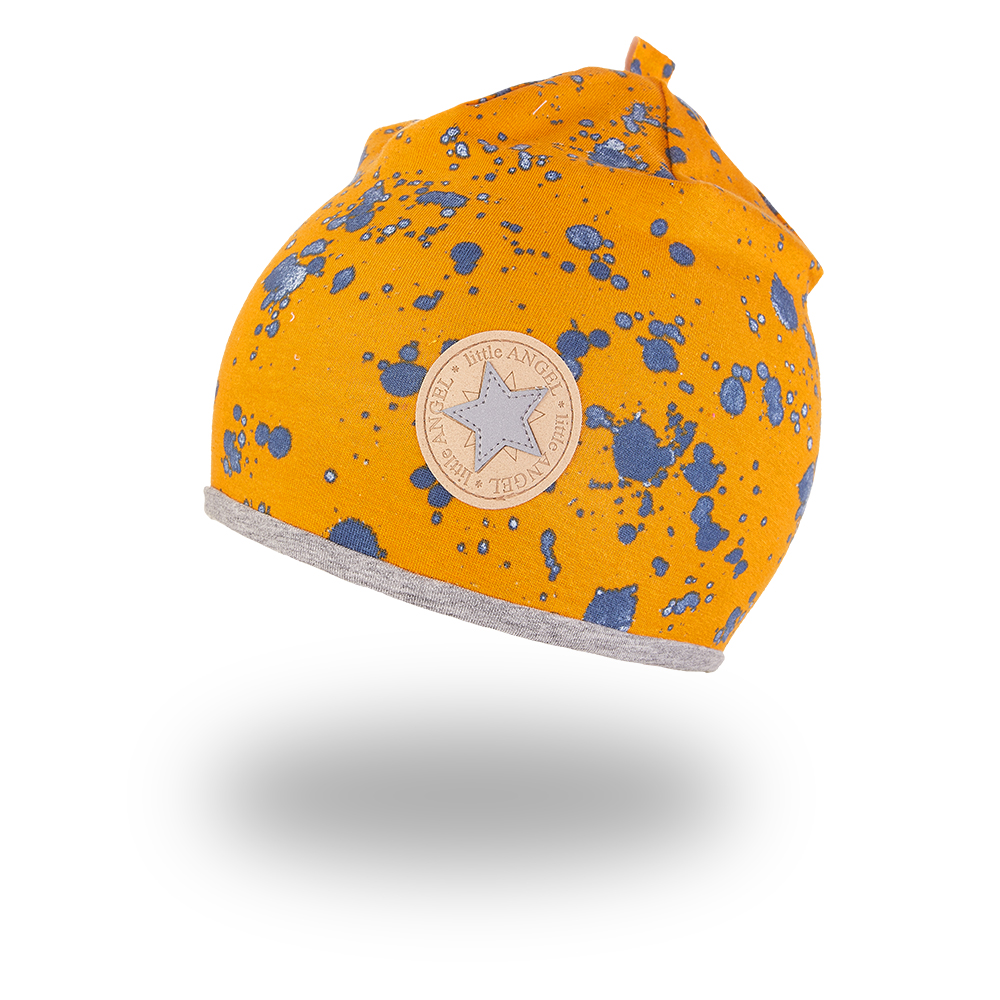 Bonnet doublé Outlast® - Safran chiné/Gris chiné 4 | 45-48 cm