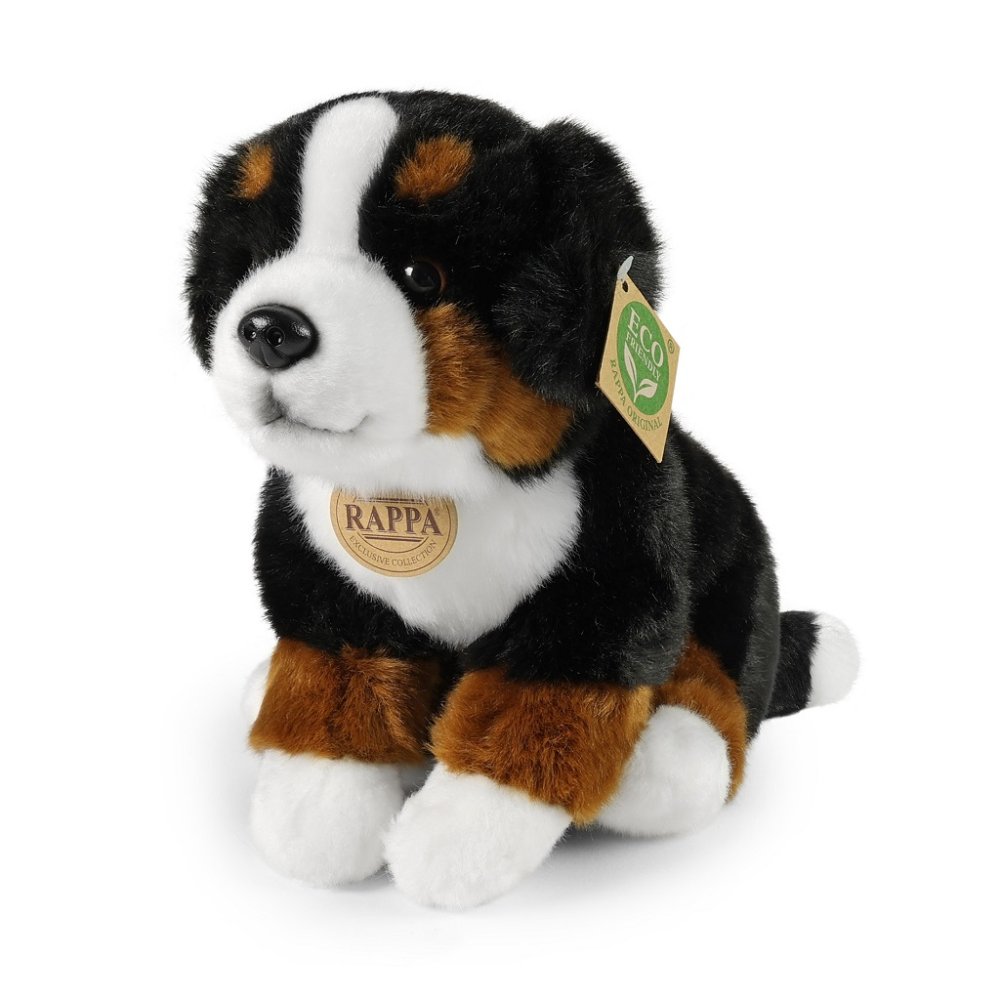 Rappa Peluche cane Bovaro del Bernese seduto 25 cm ECO-FRIENDLY