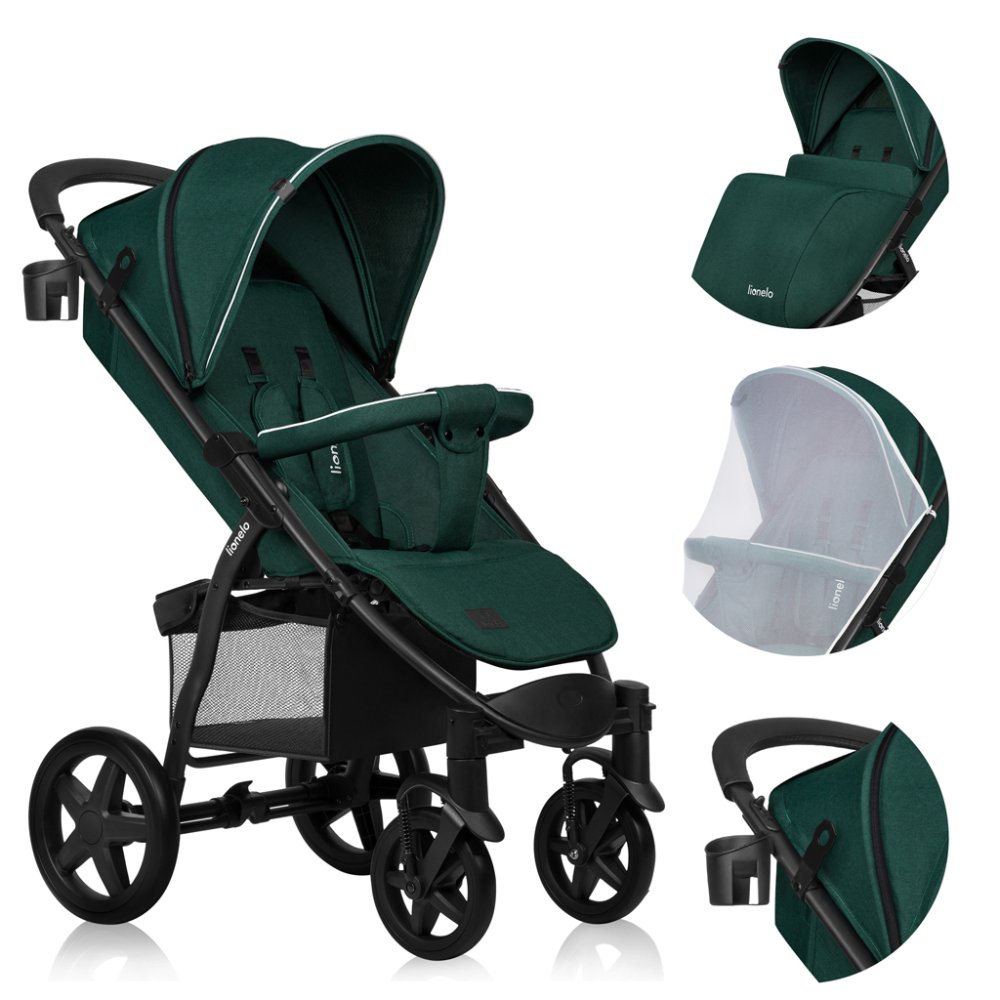 LIONELO Kočárek sportovní Annet Plus Green Forest