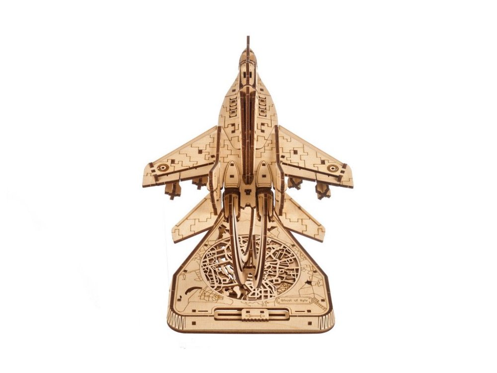 Ugears 3D dřevěné mechanické puzzle The Ghost of Kyiv (obrázek 3)