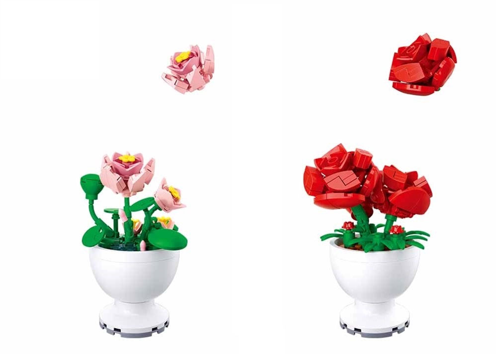 Sluban Flowers M38-B1077 Květiny jarní malé Displej 6 ks (obrázek 2)