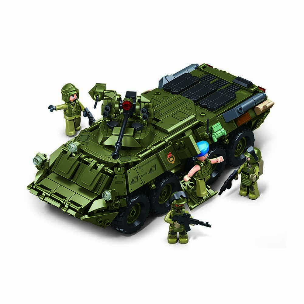 Sluban Model Bricks M38-B1251 Tank BTR-80AS IFV v měřítku 1:35 (obrázek 3)