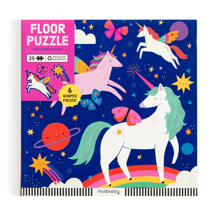 Mudpuppy Podlahové puzzle Kouzelní jednorožci 25 dílků (obrázek 4)