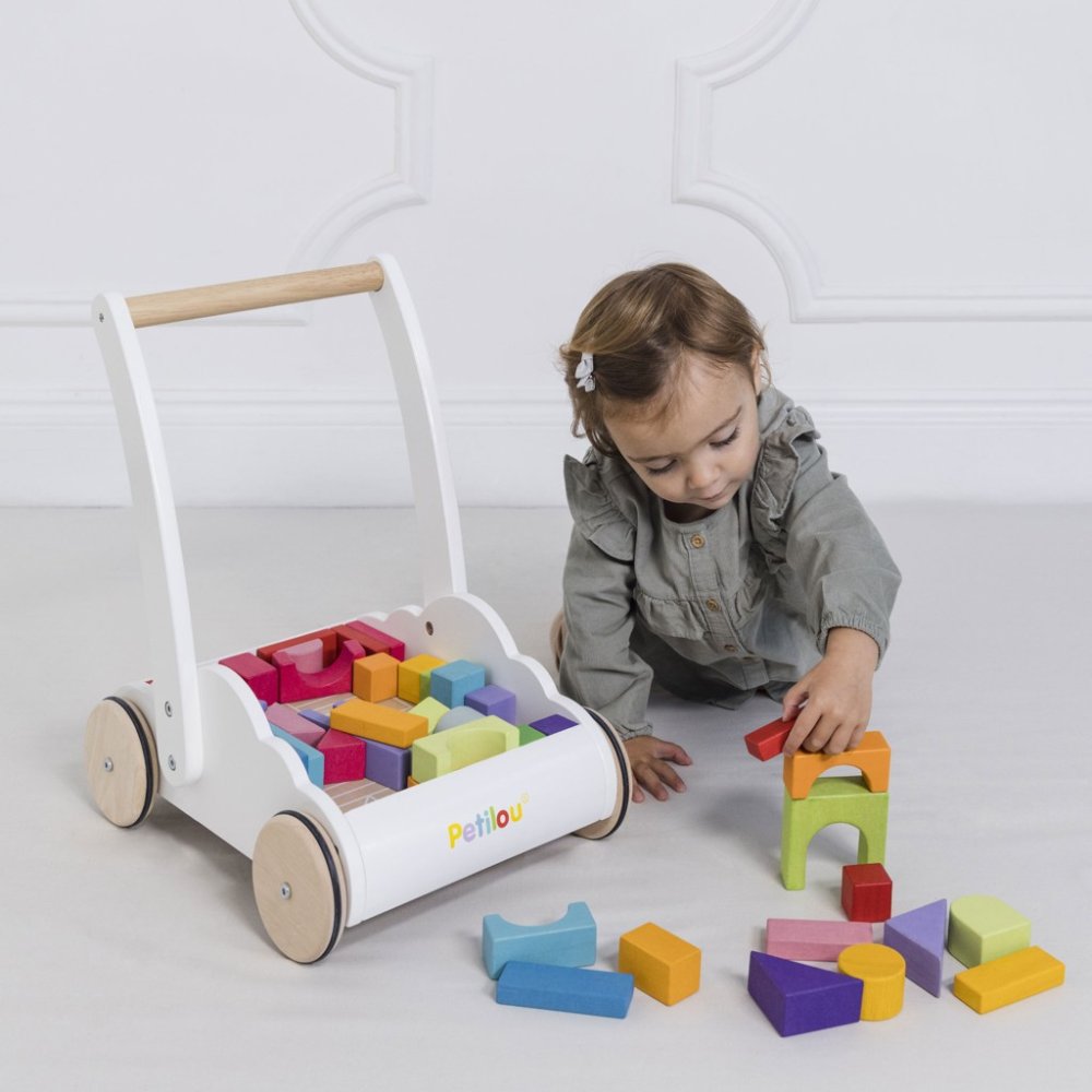 Le Toy Van Petilou Vozík s duhovými kostkami (obrázek 6)