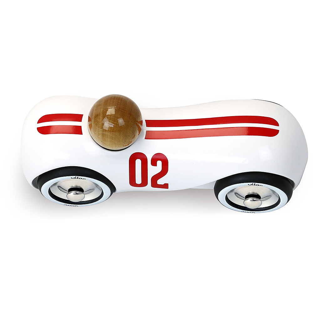 Vilac Dřevěné auto Streamline vintage bílé (obrázek 5)