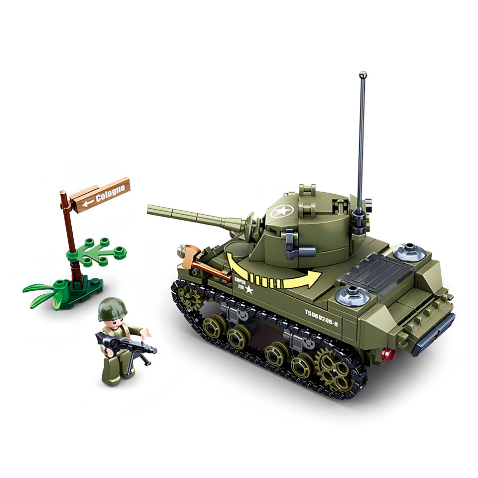 Sluban Army WW2 M38-B0856 Malý spojenecký tank (obrázek 3)