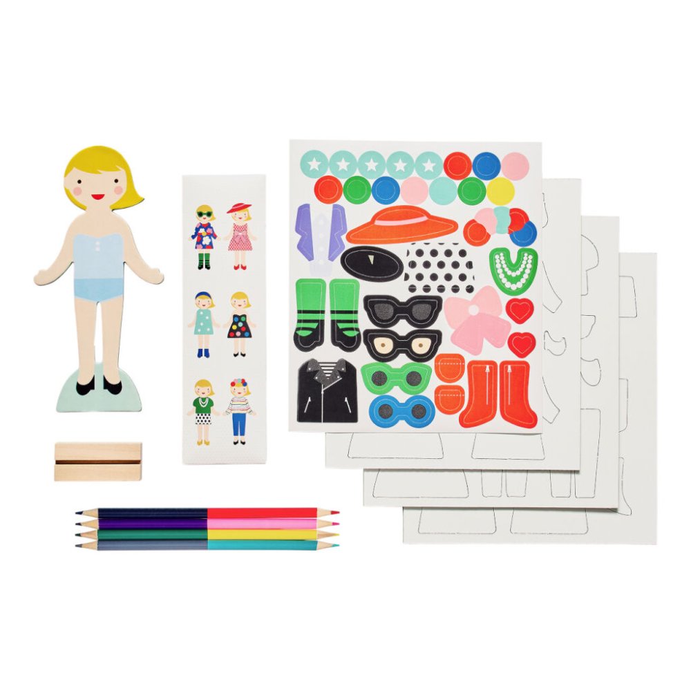 Petit Collage Magnetické oblékání šatů (obrázek 5)