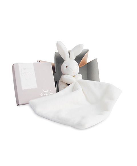 Doudou Dárková sada - králíček s muchláčkem 10 cm (obrázek 3)