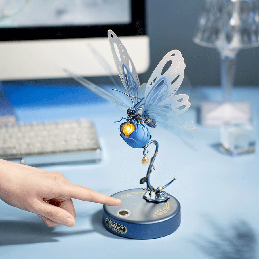 RoboTime 3D mechanická skládačka Modrý motýl (obrázek 10)