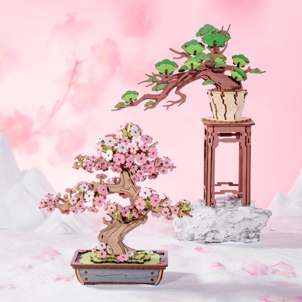 RoboTime 3D dřevěná skládačka Bonsaj sakura (obrázek 8)