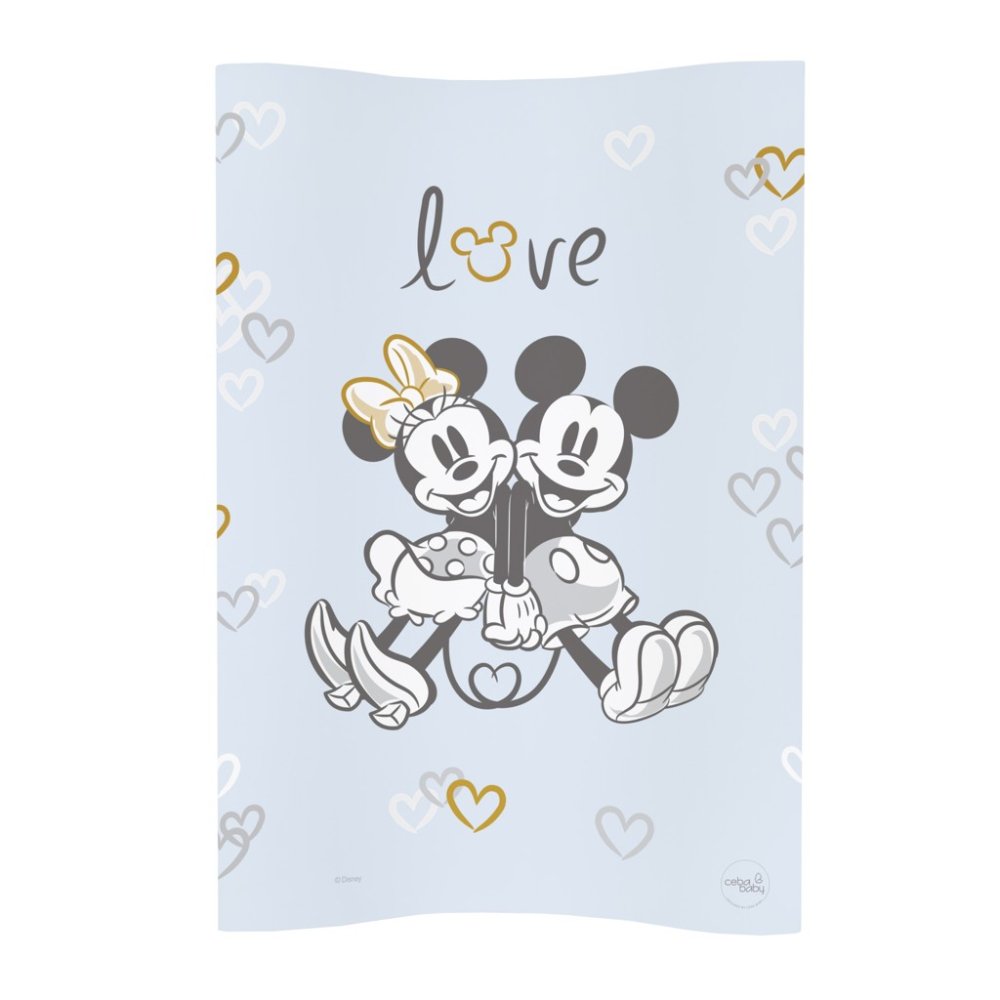 CEBA Podložka prebaľovacia mäkká COSY (50x70) Disney Minnie & Mickey Blue