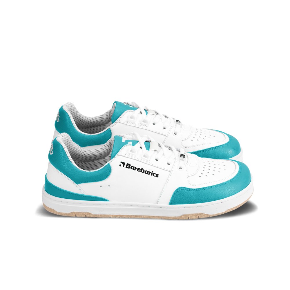 Barebarics Wave Barefoot Sneakers - Wit En Donker Turquoise 39 Turquoise