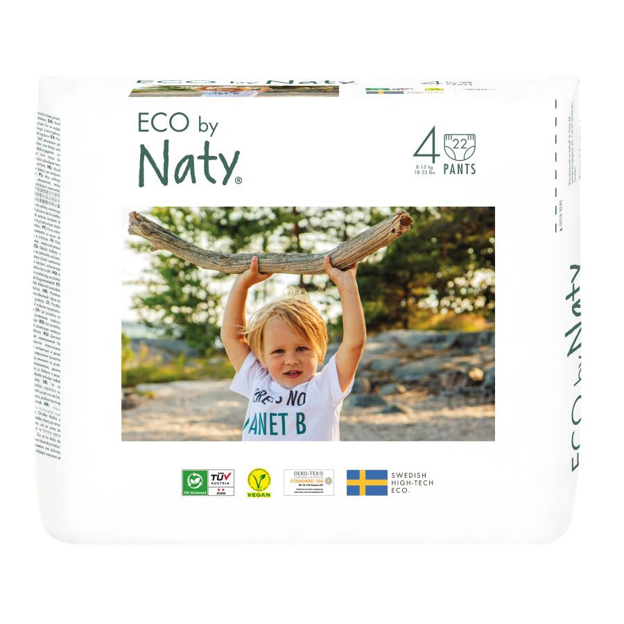 ECO BY NATY PANTS Couches-culottes jetables 4 (8-15 kg) 22 pcs – Image 3