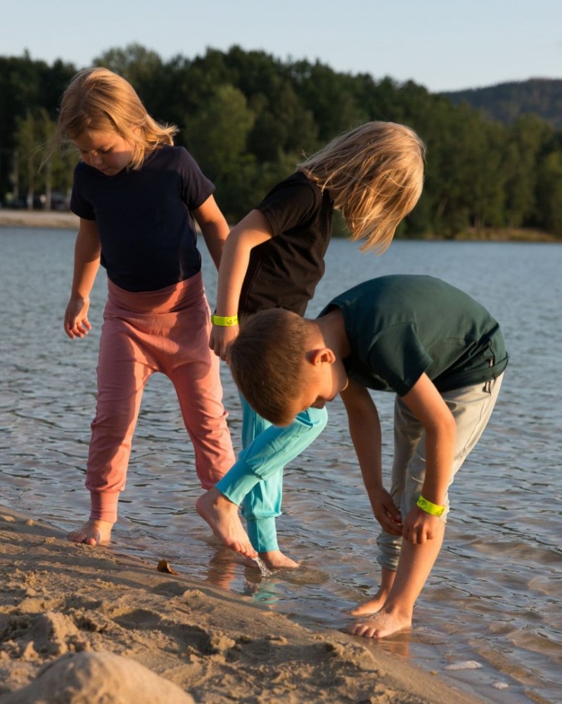 Pantalon de survêtement ample pour enfants, LIGHT, vieux rose 140 – Image 3
