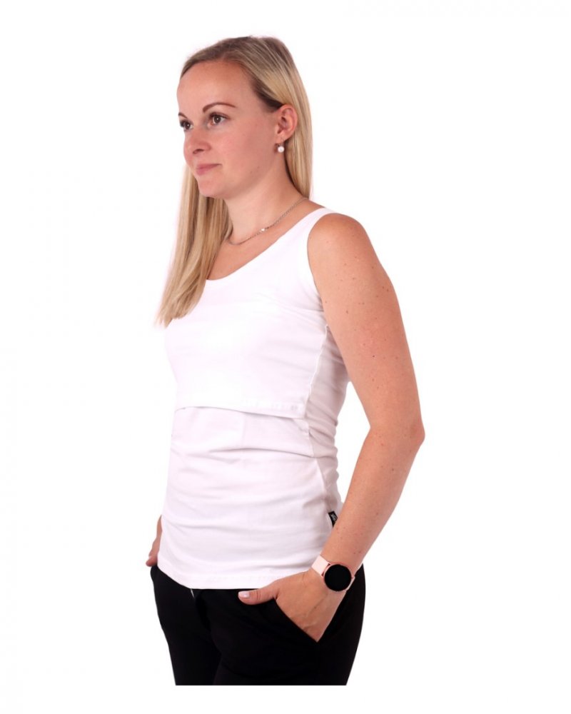 Débardeur d'allaitement Kateřina, blanc M/L – Image 3