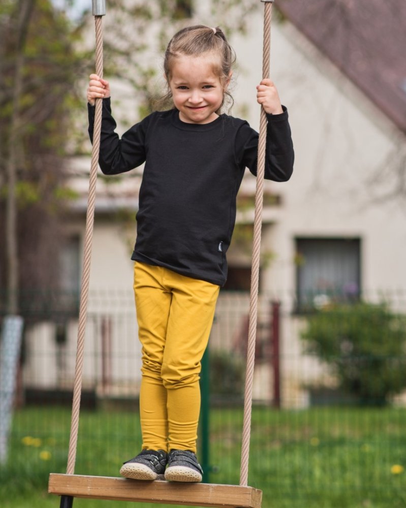Leggings per bambini, senape 86