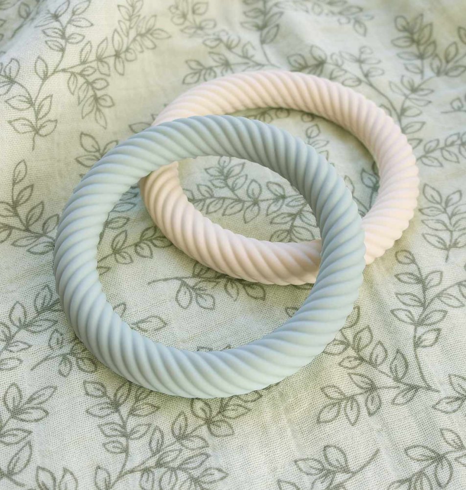 A Little Lovely Company - massaggiagengive in silicone - crema alla menta, 2 pz. - immagine 4