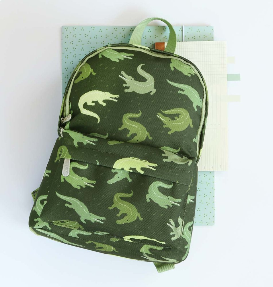 A Little Lovely Company - piccolo zaino per bambini - coccodrillo - immagine 6
