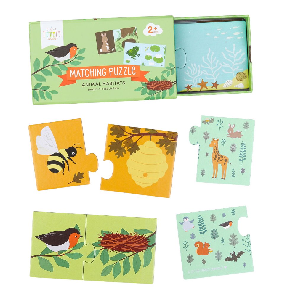 A Little Lovely Company - Puzzle d'association - Maisons d'animaux – Image 3