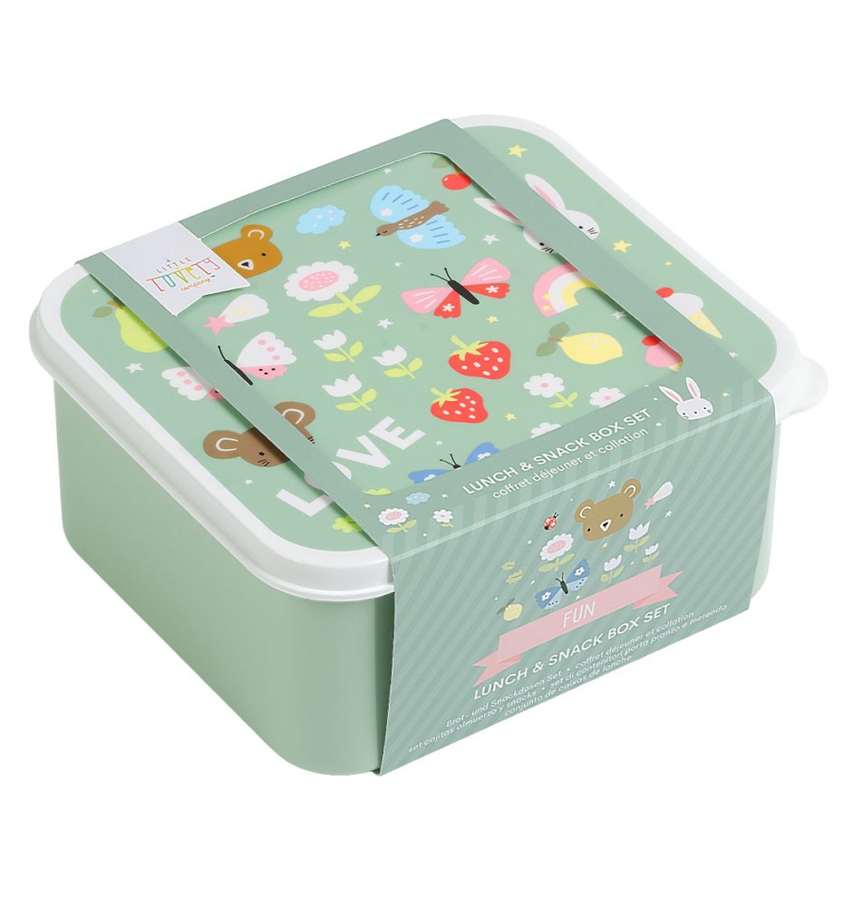 A Little Lovely Company - Set di quattro contenitori per snack - gioia - immagine 4
